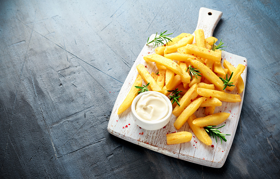 French Fries, modified starch, แป้งทอดกรอบ, ไม่อมน้ำมัน, reduce oil uptake, มันฝรั่งทอด