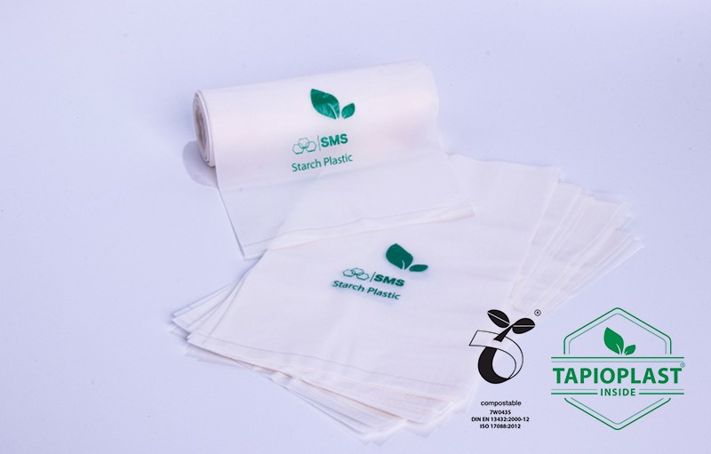 Blow film, bioplastic, bio-compostable bag, ถุงพลาสติกย่อยสลายได้, ถุงขยะย่อยสลายได้, TAPIOPLAST, พล